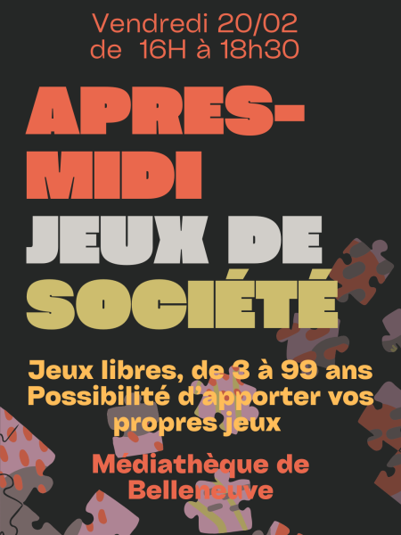 Publication Instagram Soiree Jeux de societe Moderne Rose Orange et Noir